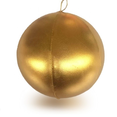 almofada de discoteca prateada balão inflável de Natal com bola interna de PVC de pele de poliéster