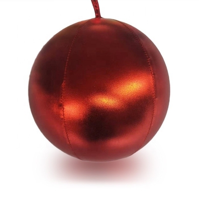 almofada de discoteca prateada balão inflável de Natal com bola interna de PVC de pele de poliéster