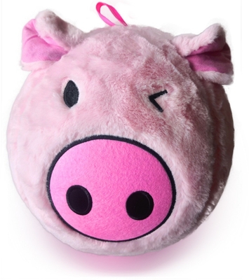 Softball inflável Cartoon Pig Plush Doll projetado com material de bola interna PVC