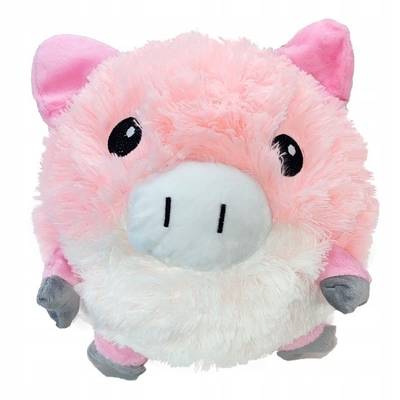 Softball inflável Cartoon Pig Plush Doll projetado com material de bola interna PVC