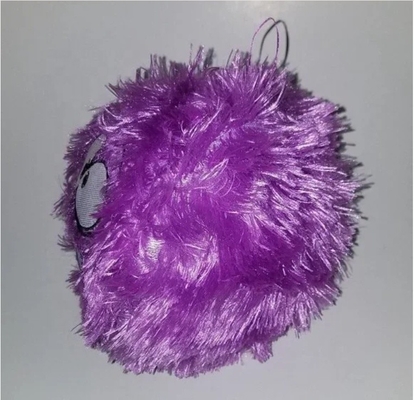 Unisexo 6&quot; Monstro Púrpura Peludo Plush Bola Redonda Animal Recheado Brinquedo Alienígena Material de Bola Interior de PVC