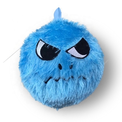 Unisexo 6&quot; Monstro Púrpura Peludo Plush Bola Redonda Animal Recheado Brinquedo Alienígena Material de Bola Interior de PVC