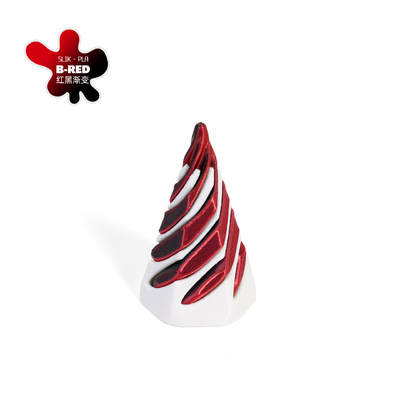 PLA 3D Impresso Vortex Thread Ilusão Passar através da Pirâmide Fidget Toy para Crianças e Adultos