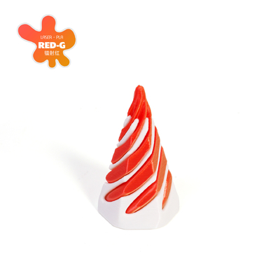 PLA 3D Impresso Vortex Thread Ilusão Passar através da Pirâmide Fidget Toy para Crianças e Adultos