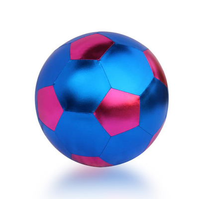 Unisex Assortimento de tecido metálico rebotante bolas infláveis de brinquedo roxo e verde
