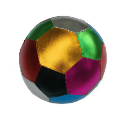 Unisex Assortimento de tecido metálico rebotante bolas infláveis de brinquedo roxo e verde