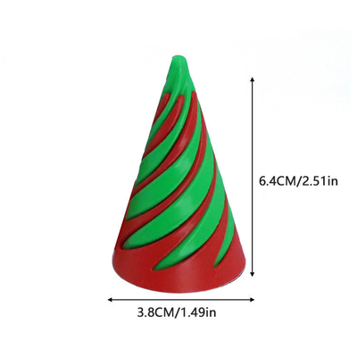 3D Impresso Fidget Toy Plástico Pla Espiral Pirâmide Cone Impossível Fidget Cone para Unisex
