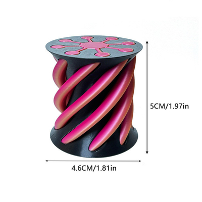 3D Impresso Fidget Toy Plástico Pla Espiral Pirâmide Cone Impossível Fidget Cone para Unisex
