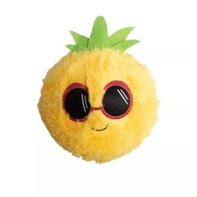 10&quot; Ananás Amarelo Beleza de brinquedo animal de recheio com bola interna de PVC e pele externa de poliéster