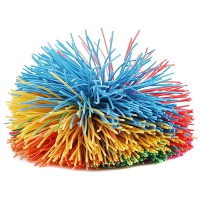 Bola de Estresse de Macaco Colorida Bola de Silicone Fluffy Bola de Silício Koosh