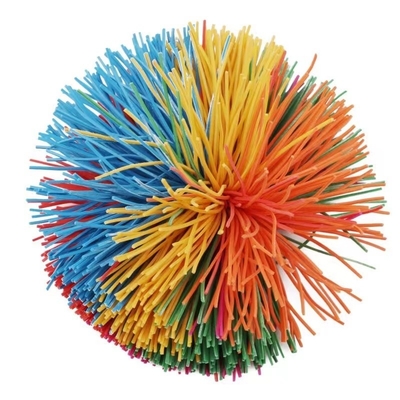 Bola de Estresse de Macaco Colorida Bola de Silicone Fluffy Bola de Silício Koosh