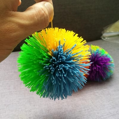 Bola de Estresse de Macaco Colorida Bola de Silicone Fluffy Bola de Silício Koosh