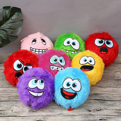 9' Diâmetro Poliéster Plush Smile Face Bouncing Balls para os clientes