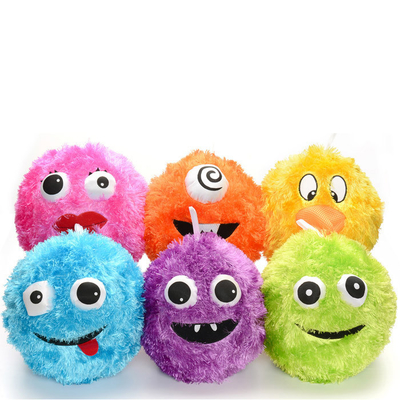 9' Diâmetro Poliéster Plush Smile Face Bouncing Balls para os clientes