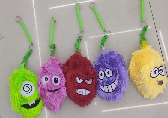 EMOT 15cm Bolas peludas Shaggy Plush Emoções Tassel Bolas internas Material PVC 15cm