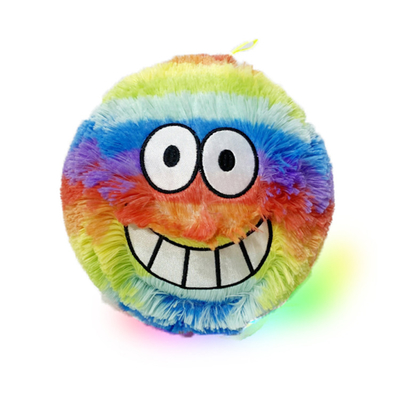 Material da bola interna PVC Plush Rainbow Face Pelúcia bola mascote para requisitos personalizados