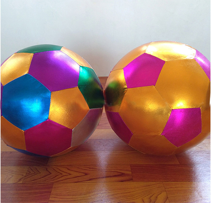 Bolas de brinquedo de praia infláveis de tecido brilhante de 40 cm de diâmetro OEM ODM aceito Design personalizado