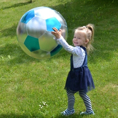 60cm Tecido de Tecido Crianças Gigante inflável Bola de Futebol Unisex FM-F-002