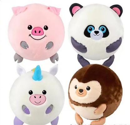 Amigos peludos de pelúcia bolas de boné brinquedos de Natal divertidos com material de bola interior de PVC