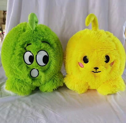Skip Ball Emoj Inflável Caracter Soft Plush Ball Face Engraçado Peludo Neon Emoj Ball