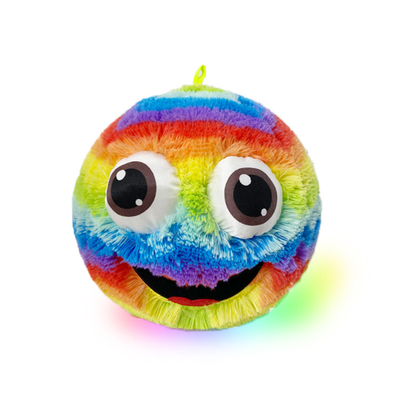 Skip Ball Emoj Inflável Caracter Soft Plush Ball Face Engraçado Peludo Neon Emoj Ball
