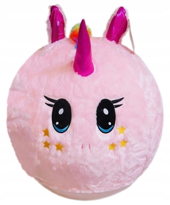 Divertimento ao ar livre Essential Unisex Jumping Ball com Cover Fluffy Plush e Rainbow Design
