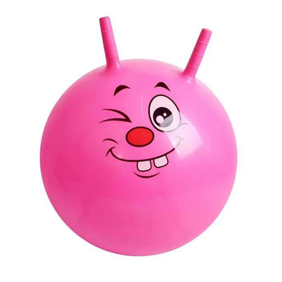 Divertimento ao ar livre Essential Unisex Jumping Ball com Cover Fluffy Plush e Rainbow Design