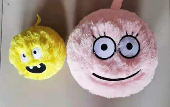 6 &quot;Bola Feio Fluffy Freaky Face com 100g-600g Capacidade