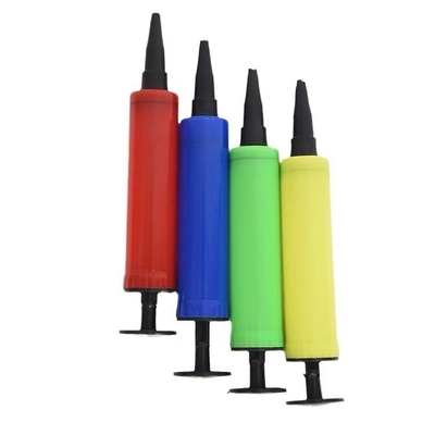Item único 17 * 3cm Mini manual colorido bomba de balão de hélio para balões de látex