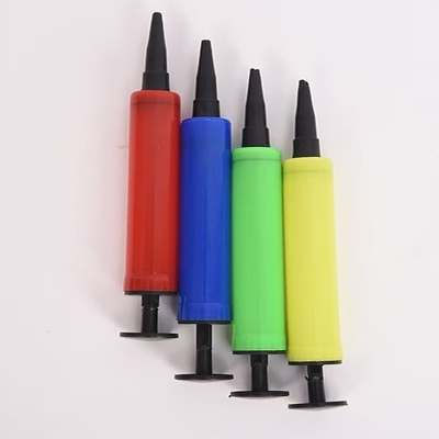 Item único 17 * 3cm Mini manual colorido bomba de balão de hélio para balões de látex