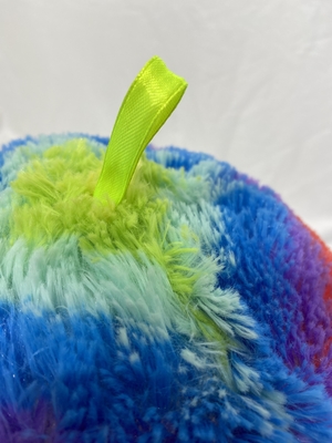 OEM ODM aceita crianças Smiley Happy Face bola inflável de pelo com olhos 3D Arco-íris faixa etária 5-7 anos