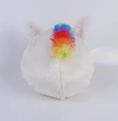 Unisex Soft Rainbow Inflatable Unicorn Ball 10&quot; Plush Toy com bomba e material de bola interna de PVC