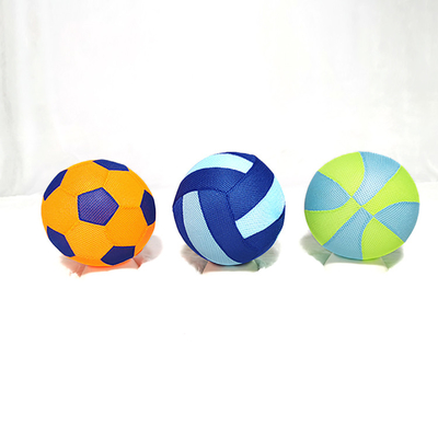 Bola de brinquedo de tecido macio colorido para crianças Futebol de tecido de malha OEM ODM