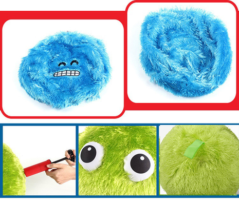 23cm Emoji peludo inflável bola com monstro desenho Fuzzy faixa etária 14 anos para cima