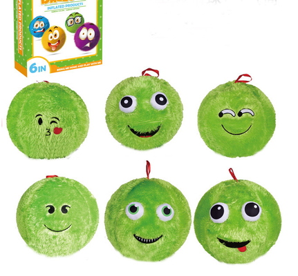 23cm Emoji peludo inflável bola com monstro desenho Fuzzy faixa etária 14 anos para cima