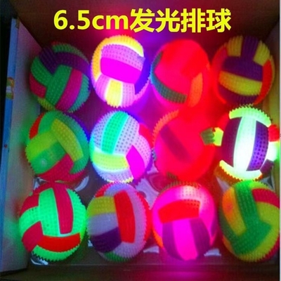TPR de borracha flashing Spikey saltando bola de brinquedo yoyo em multi-cores ótimo para aliviar o estresse