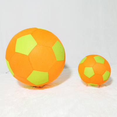Futebol de bola de brinquedo de tecido Neon personalizado 8.5 polegadas inflável rede