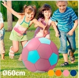 Futebol de bola de brinquedo de tecido Neon personalizado 8.5 polegadas inflável rede