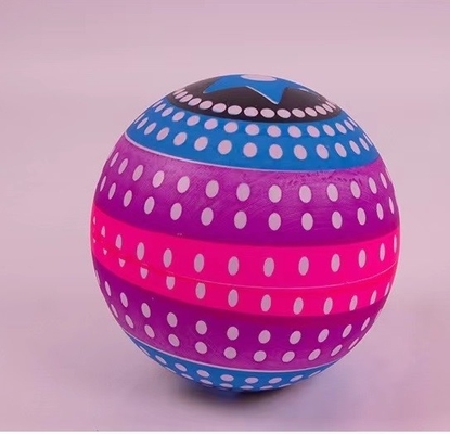 Logotipo personalizado Cor brilhante Impressão completa Bola de brinquedo de PVC de vinil para diversão ao ar livre e interior