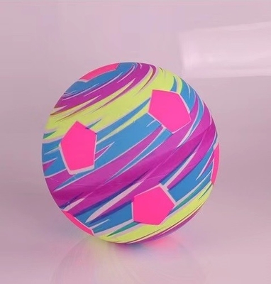 Logotipo personalizado Cor brilhante Impressão completa Bola de brinquedo de PVC de vinil para diversão ao ar livre e interior