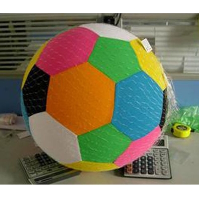 Bola de futebol de tecido inflável de 50 cm suave e leve personalizada para suas necessidades