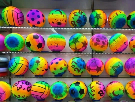 Rainbow 14 anos para cima Rainbow Toy Ball Pvc Volleyball Volleyball inflado para jogo de praia