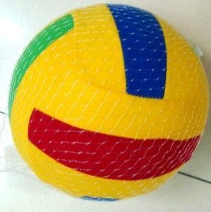 Jogos ao ar livre de revestimento de tecido de poliéster Volleyball de brinquedo com marca personalizada
