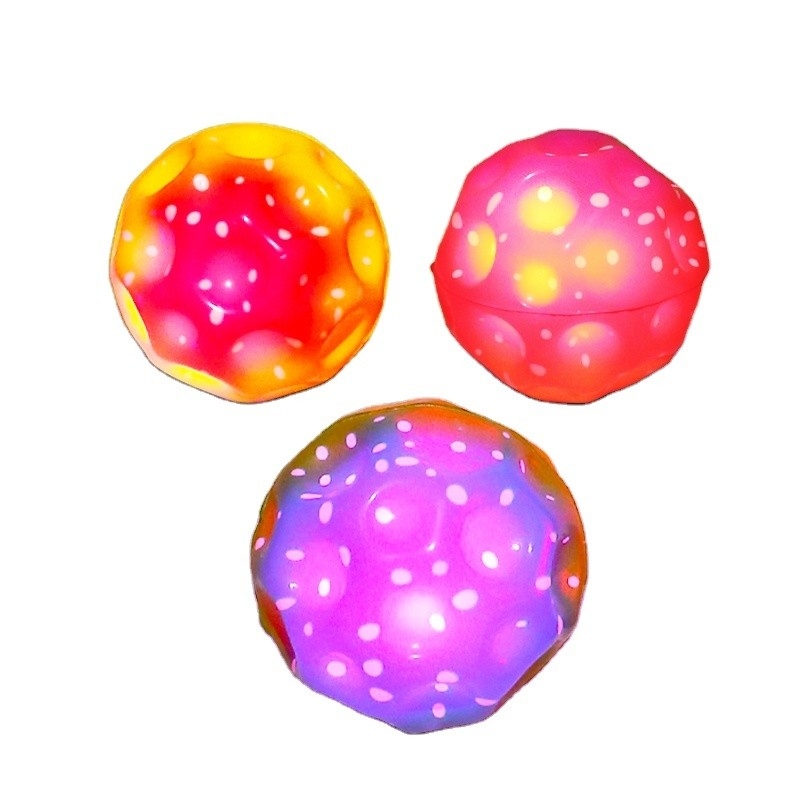 Multicolor Extreme Pu Foam High Bounce Balls Rainbow Moon Space Ball para Jogos Infantiles