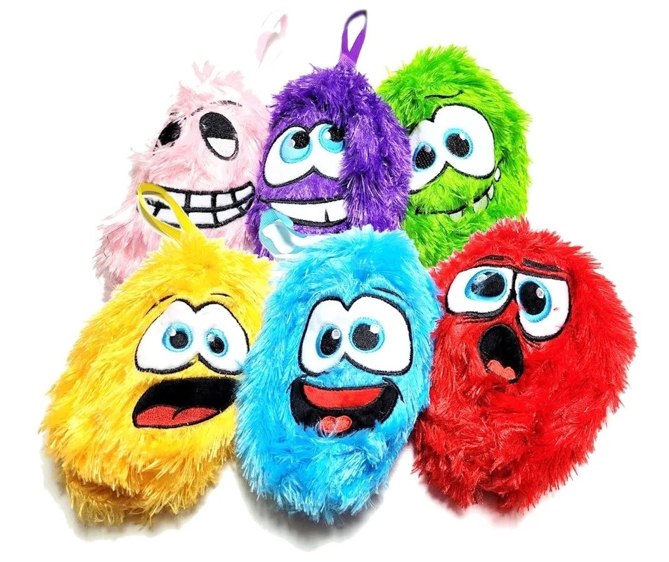 EMOT 15cm Bolas peludas Shaggy Plush Emoções Tassel Bolas internas Material PVC 15cm