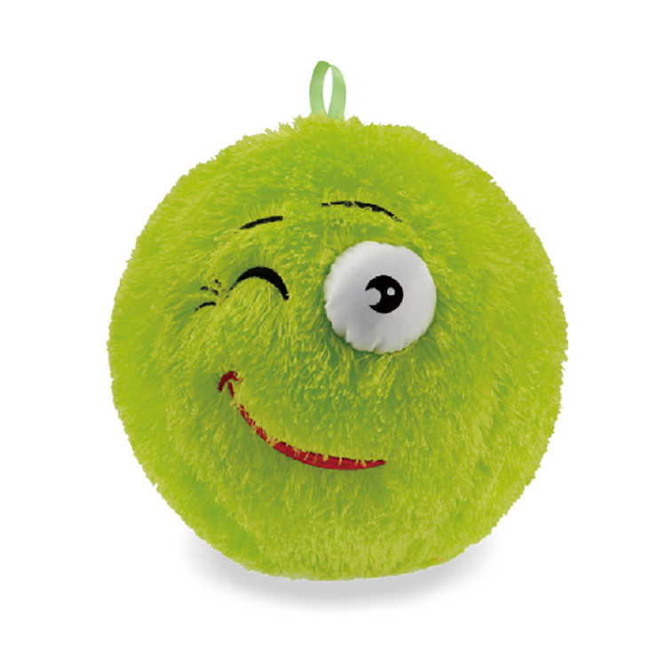 23cm Emoji peludo inflável bola com monstro desenho Fuzzy faixa etária 14 anos para cima